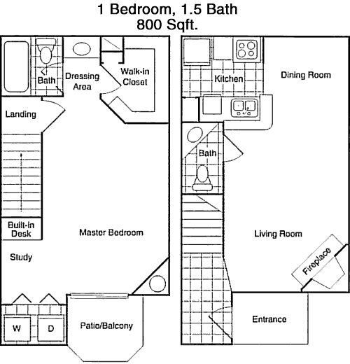800 sq ft floorplan layout