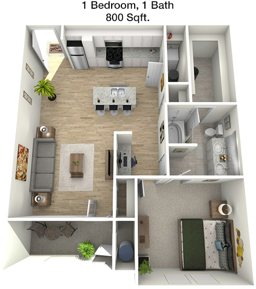 800 sq ft floorplan layout