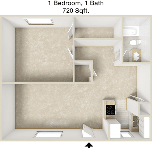 720 sq ft floorplan layout
