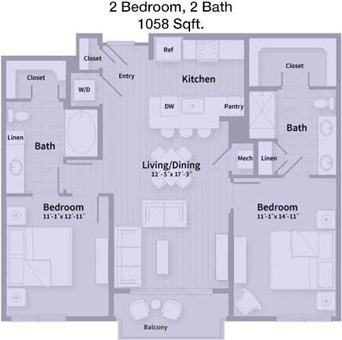 Unit D1 floorplan layout