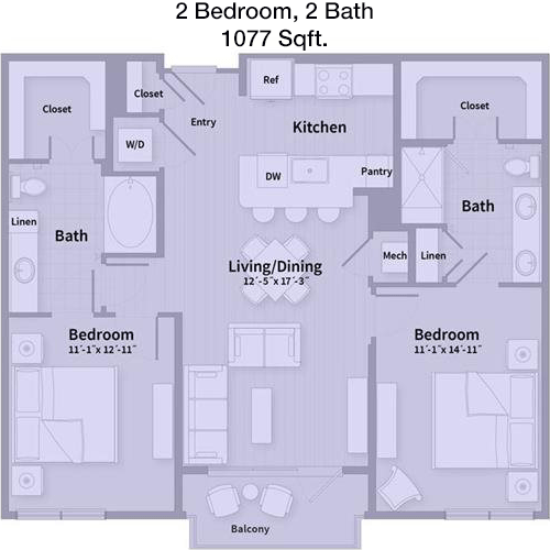 Unit D floorplan layout