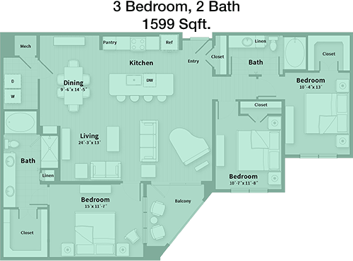 Unit G floorplan layout