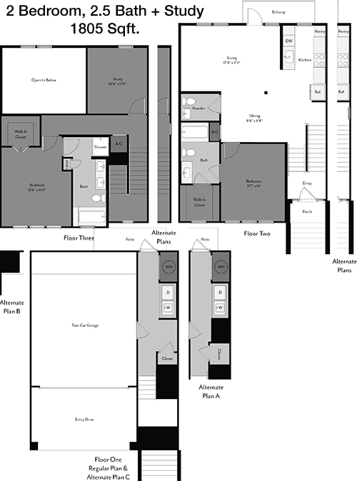 1,805 sq ft floorplan layout