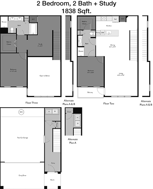 1,838 sq ft floorplan layout