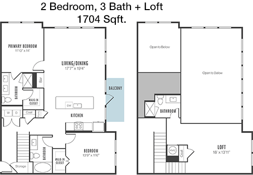 1,704 sq ft floorplan layout