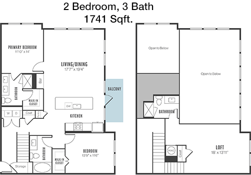 1,741 sq ft floorplan layout