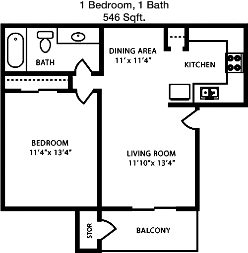 Plan A floorplan layout