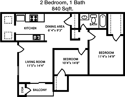 Plan D floorplan layout
