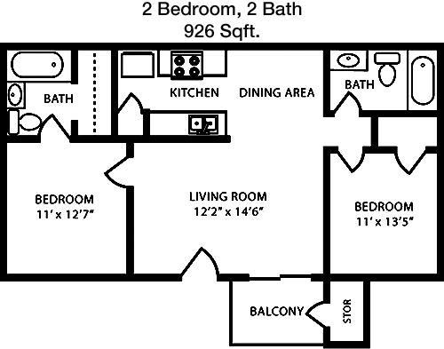 Plan E floorplan layout