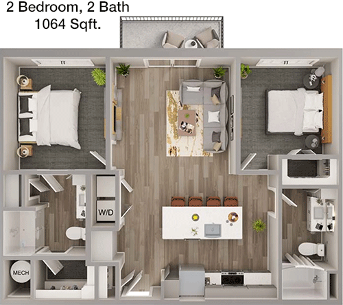 B3 floorplan layout