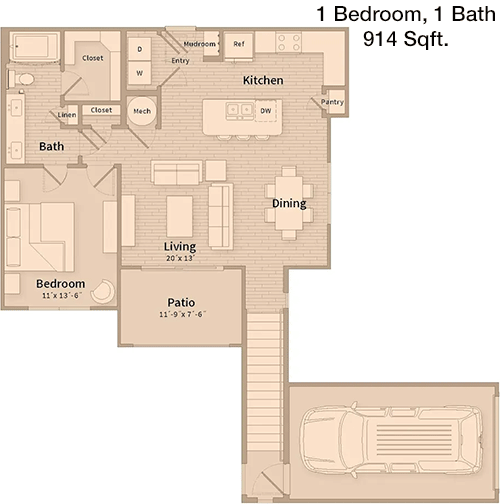 BG2 floorplan layout