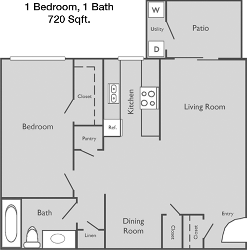 720 sq ft floorplan layout