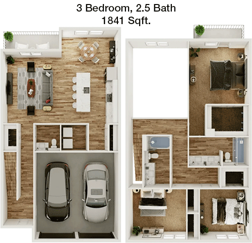 1,841 sq ft floorplan layout