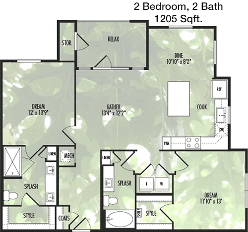 B2 floorplan layout