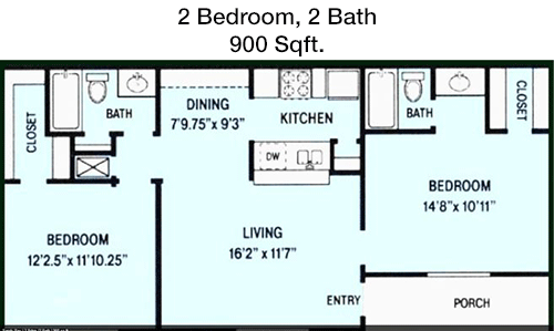 900 sq ft floorplan layout