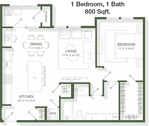 800 sq ft floorplan layout