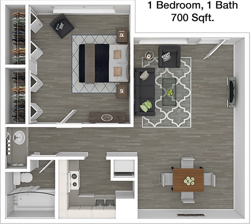 700 sq ft floorplan layout