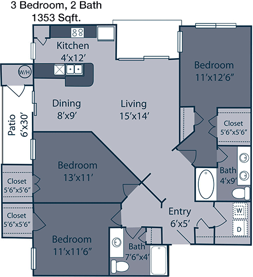 C1P floorplan layout