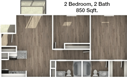 850 sq ft floorplan layout