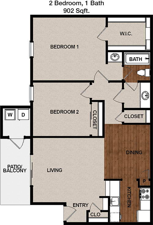 902 sq ft floorplan layout