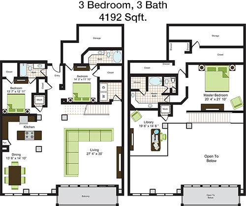 4,192 sq ft floorplan layout