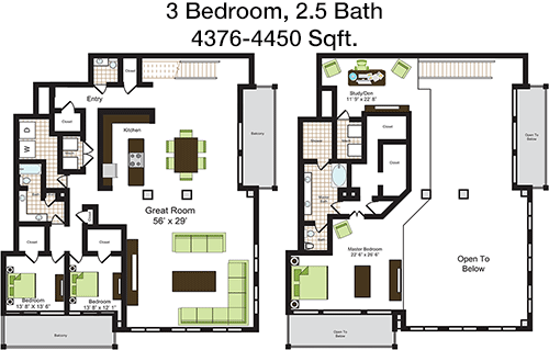 4,376 sq ft floorplan layout