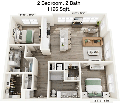 B2 floorplan layout