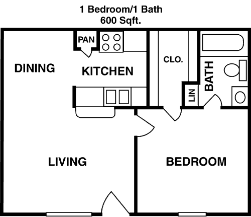 600 sq ft floorplan layout