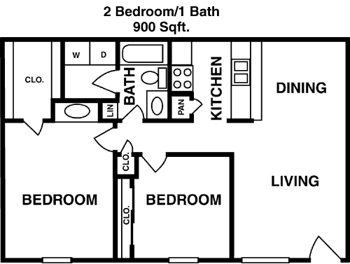 900 sq ft floorplan layout