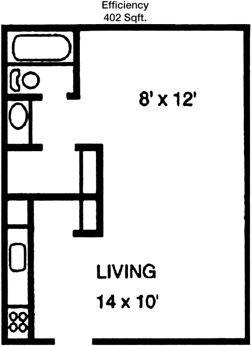 402 sq ft floorplan layout