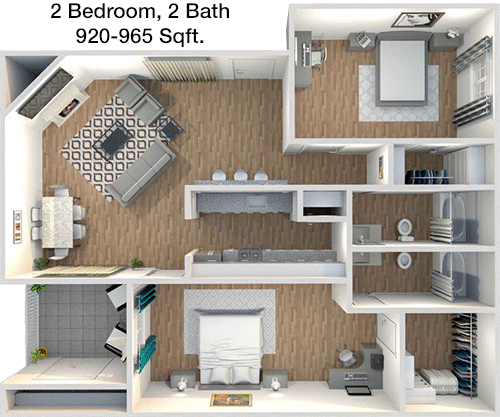 920 sq ft floorplan layout