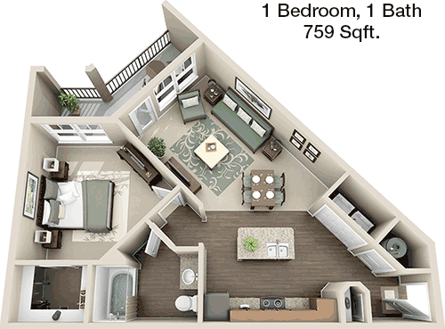 759 sq ft floorplan layout