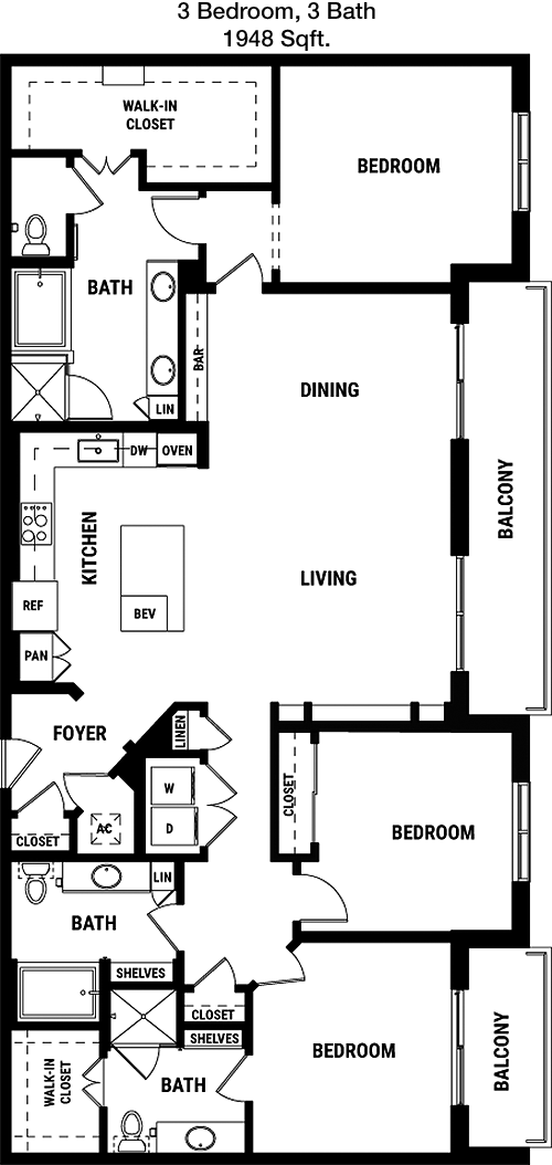 1,948 sq ft floorplan layout