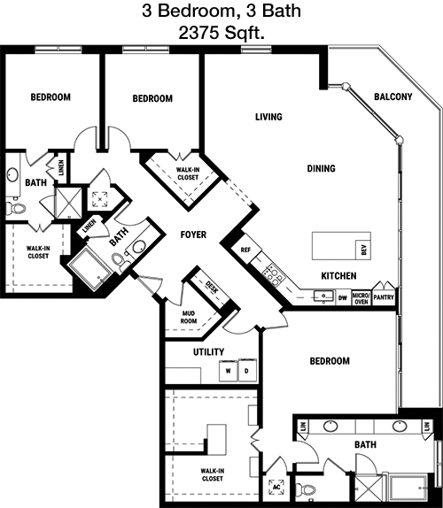 2,375 sq ft floorplan layout