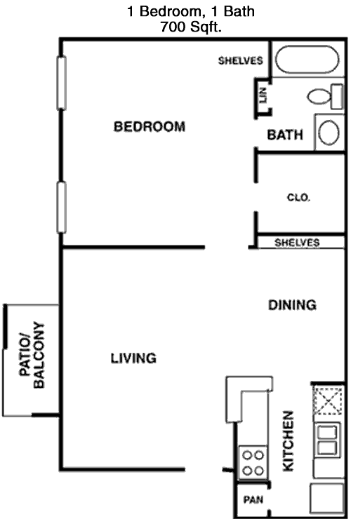 700 sq ft floorplan layout