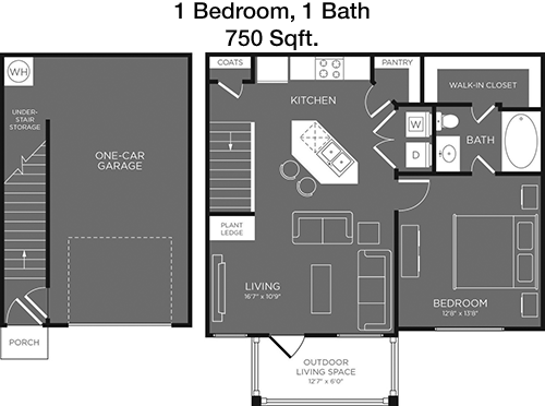 750 sq ft floorplan layout