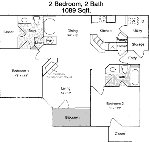 B2U floorplan layout