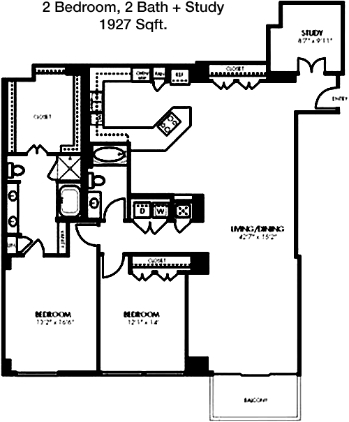 1,927 sq ft floorplan layout