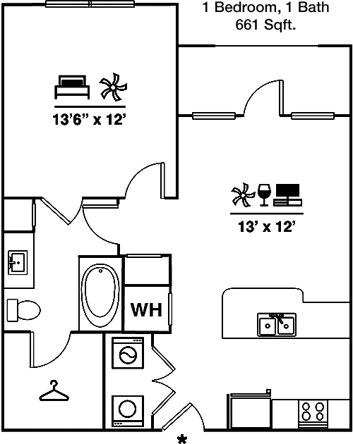 Barker floorplan layout