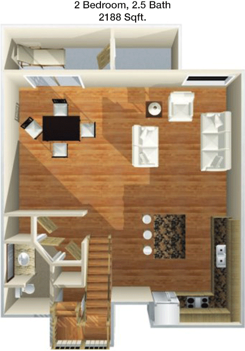 2,188 sq ft floorplan layout