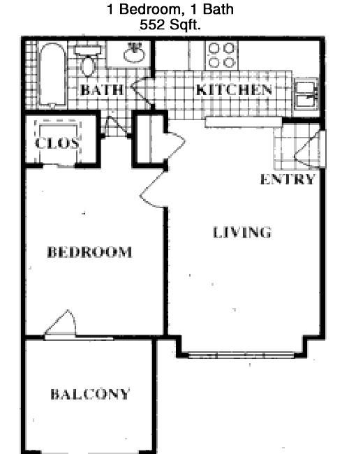 552 sq ft floorplan layout