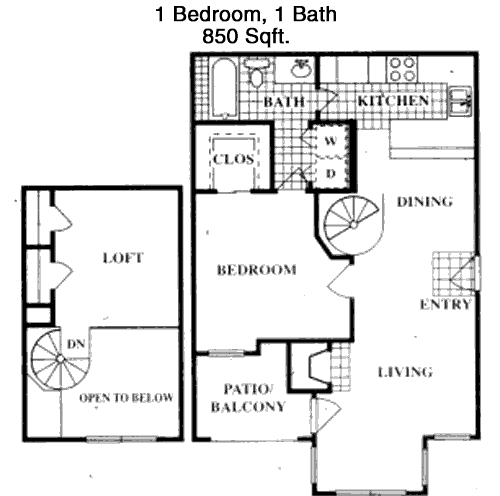850 sq ft floorplan layout