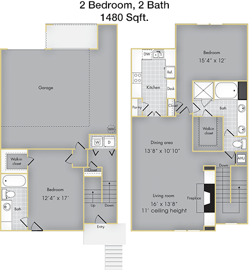 1,480 sq ft floorplan layout