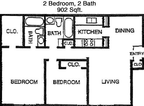 902 sq ft floorplan layout