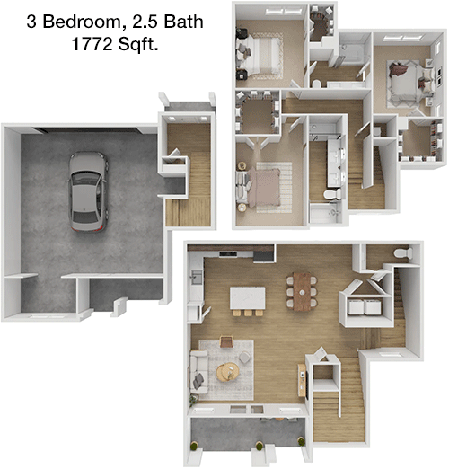 1,772 sq ft floorplan layout