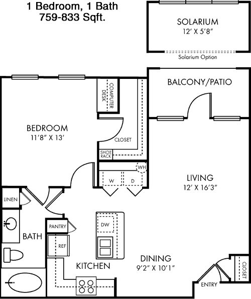 759 sq ft floorplan layout