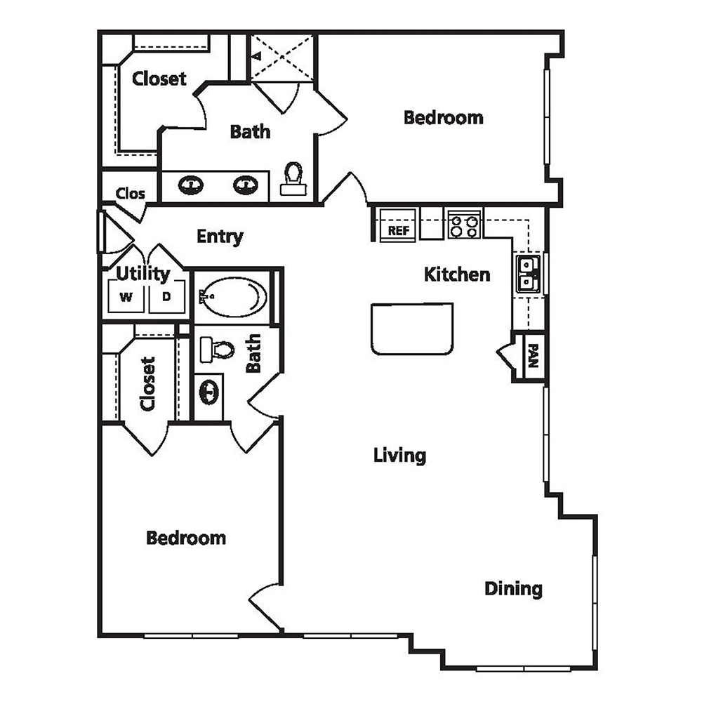D2 floorplan layout