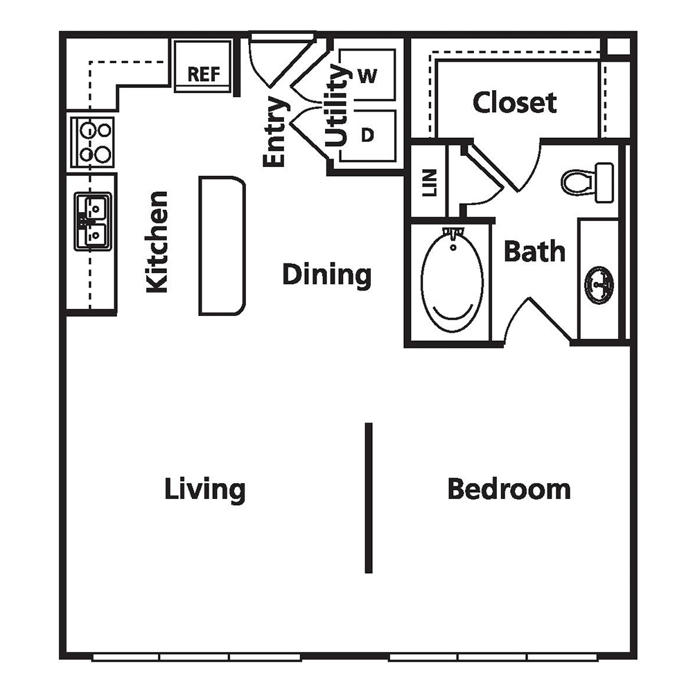 A floorplan layout