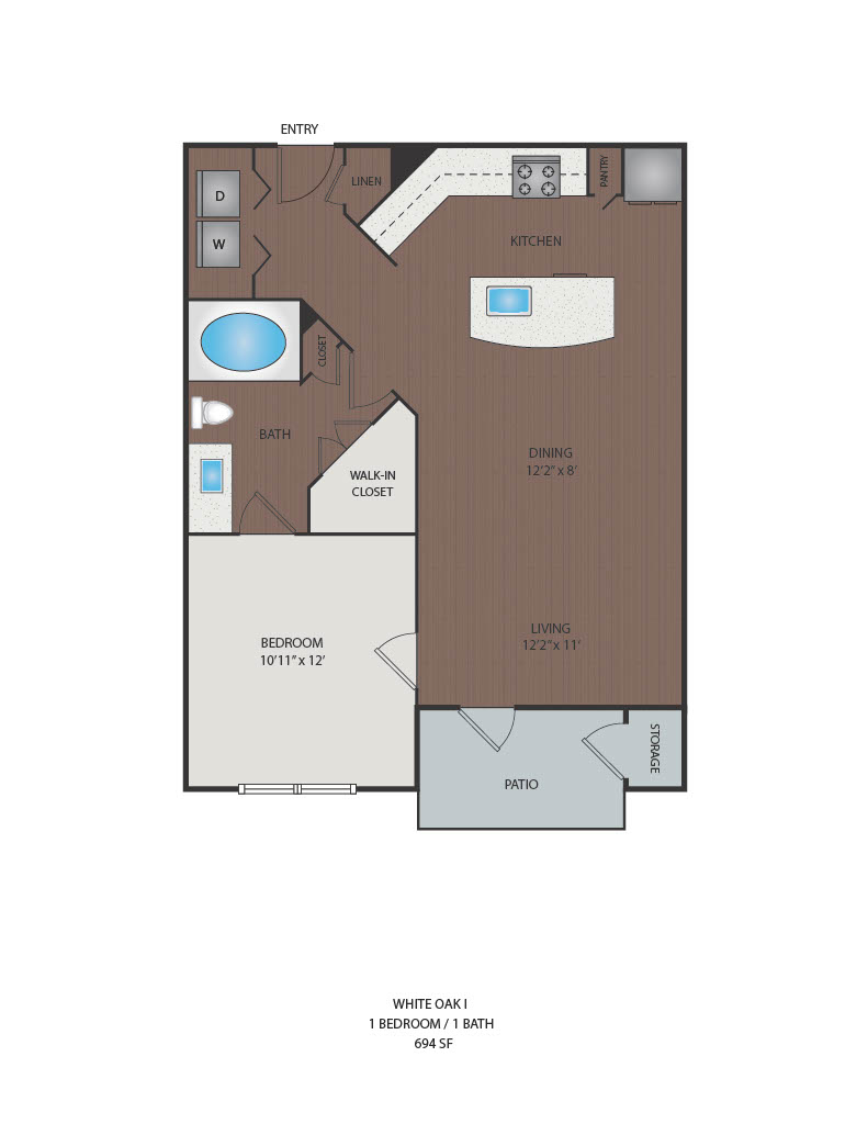 White Oak I floorplan layout