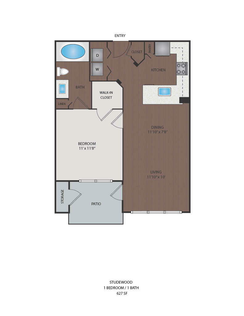 Studewood floorplan layout